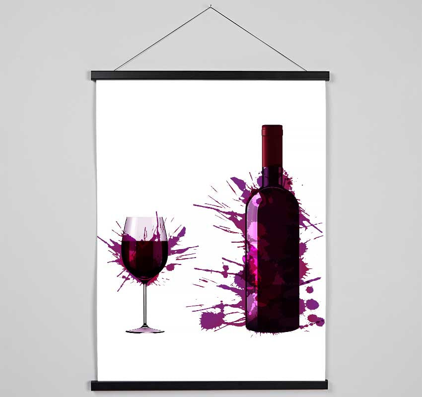 Wine Splash Hanging Poster - Wallart-Direct UK