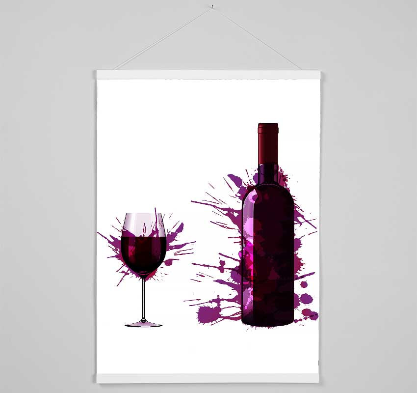 Wine Splash Hanging Poster - Wallart-Direct UK
