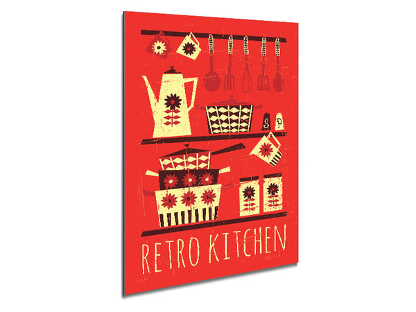 Retro Kitchen 1 Metal Print