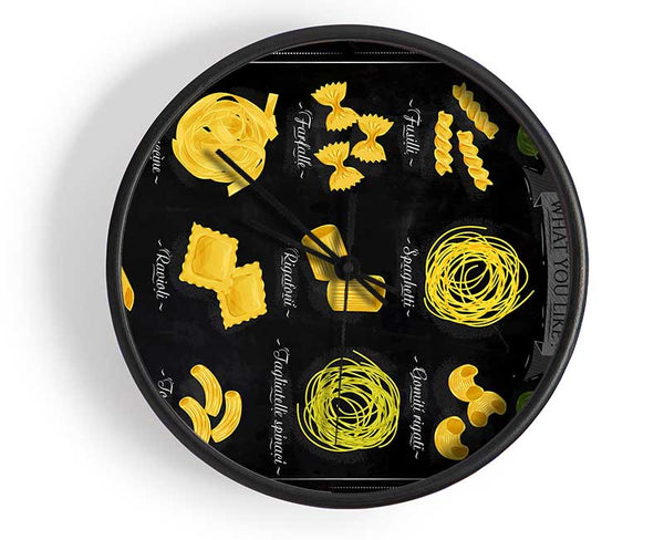 We Love Pasta Clock - Wallart-Direct UK