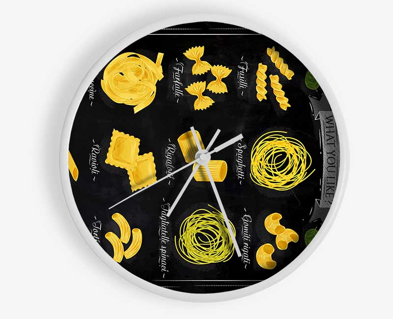 We Love Pasta Clock - Wallart-Direct UK