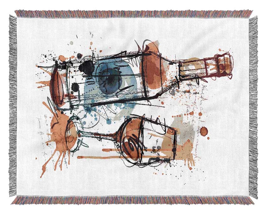 Wine Party Woven Blanket
