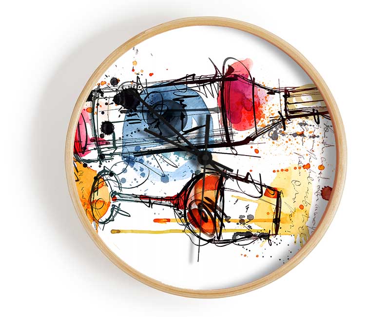 Wine Party Clock - Wallart-Direct UK