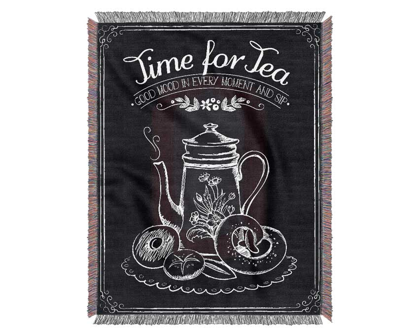 Time For Tea 1 Woven Blanket