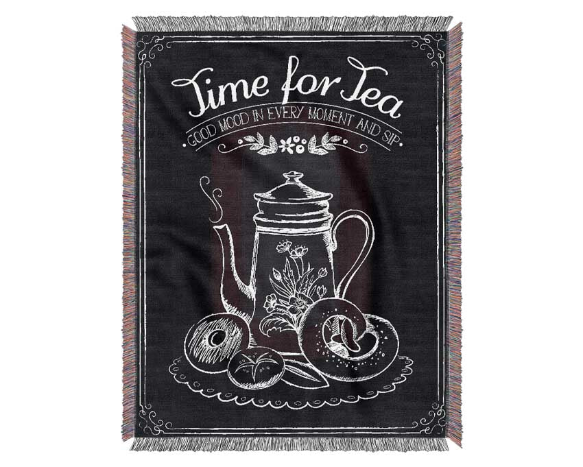 Time For Tea 1 Woven Blanket