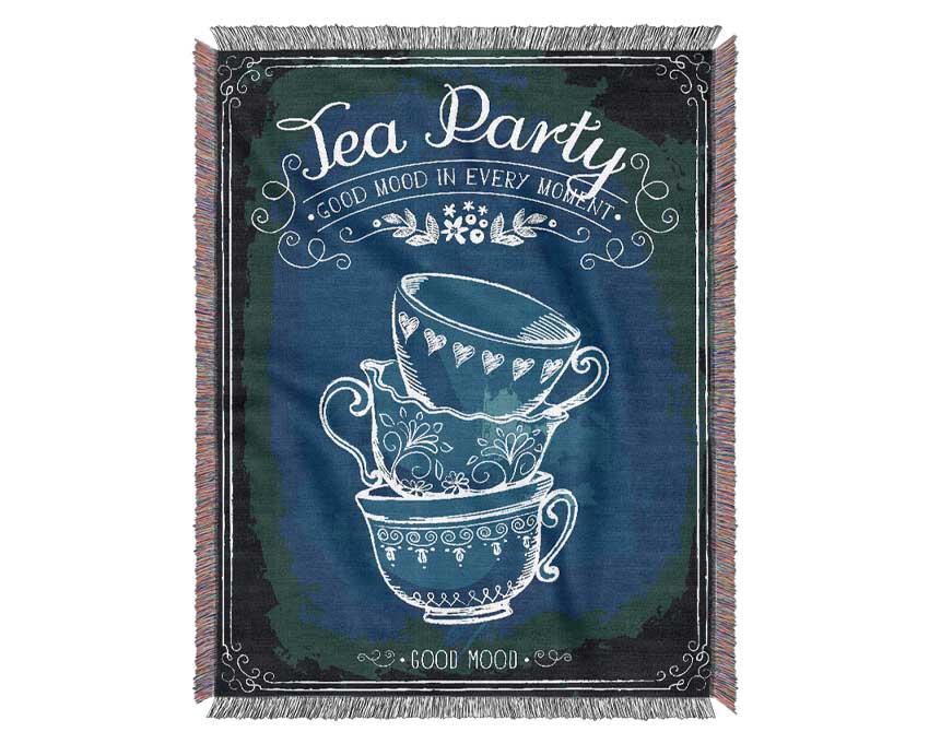 Tea Party 1 Woven Blanket