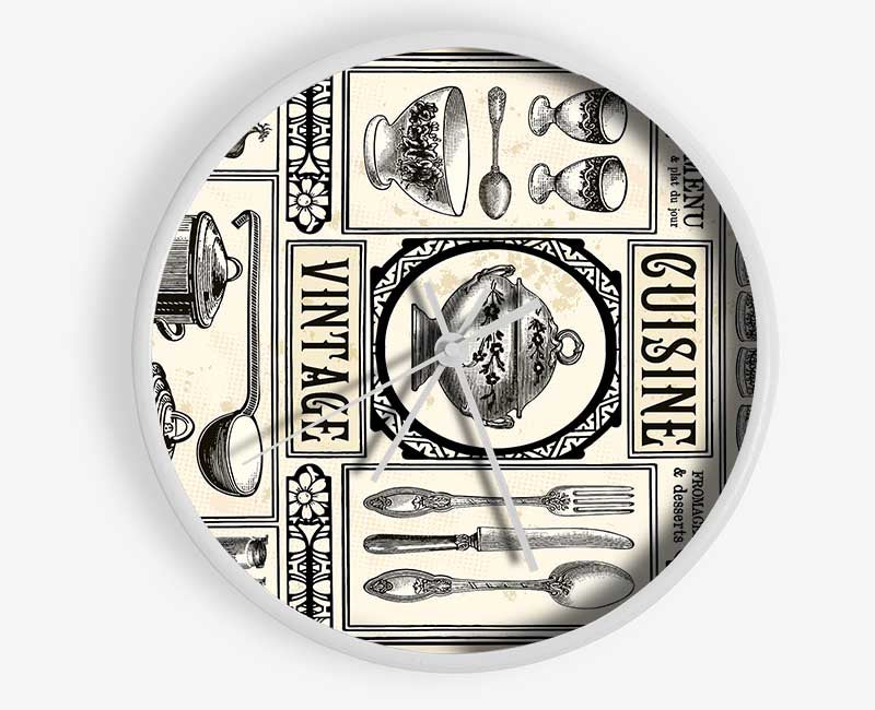 Vintage Cuisine Clock - Wallart-Direct UK