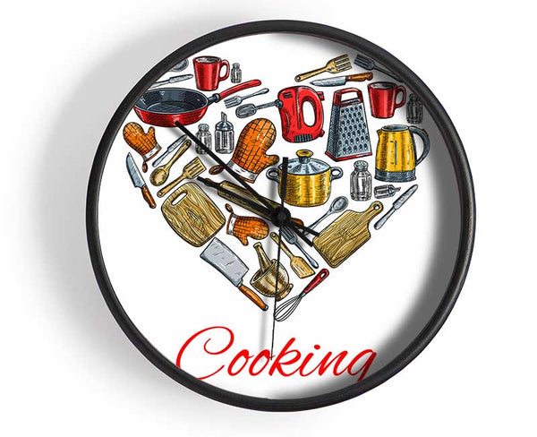 I Love Cooking 1 Clock - Wallart-Direct UK