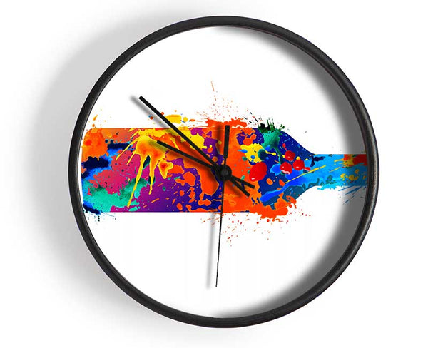 Wine Bottle Splash Clock - Wallart-Direct UK