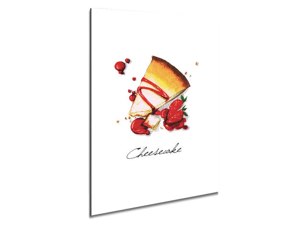 Strawberry Cheesecake Metal Print