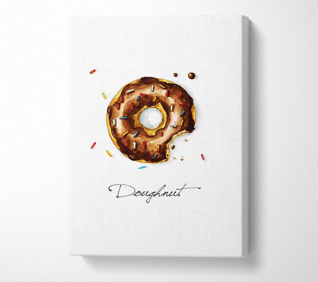 Picture of Chocolate Doughnut Canvas Print Wall Art