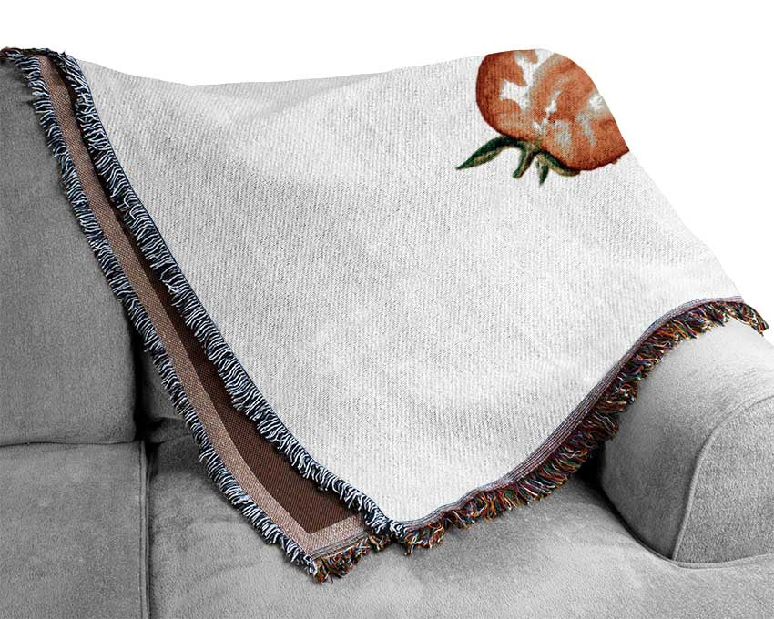 Strawberries Woven Blanket