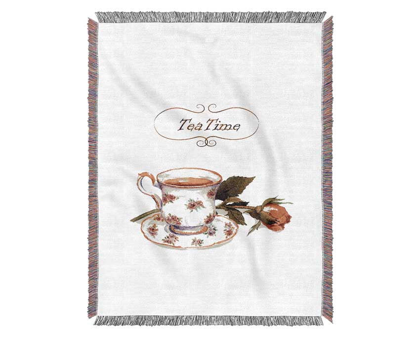 Tea Time Woven Blanket