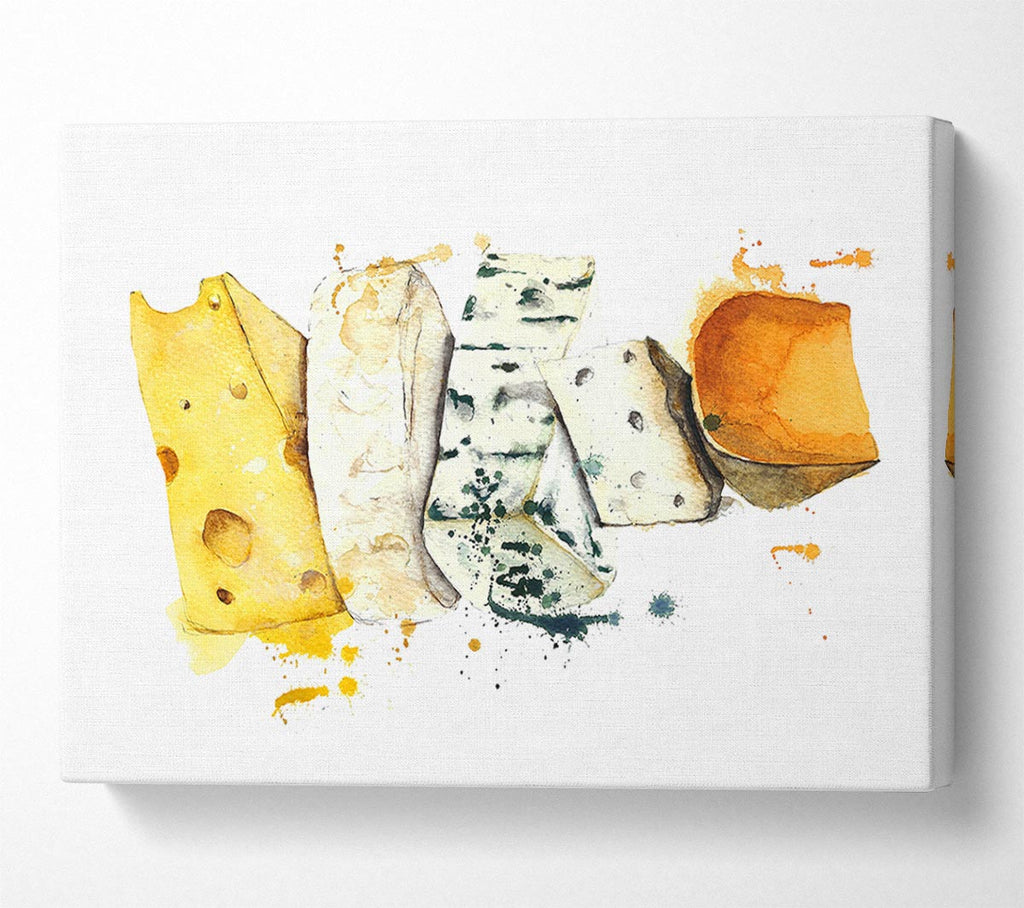 Picture of Cheese Selection Canvas Print Wall Art