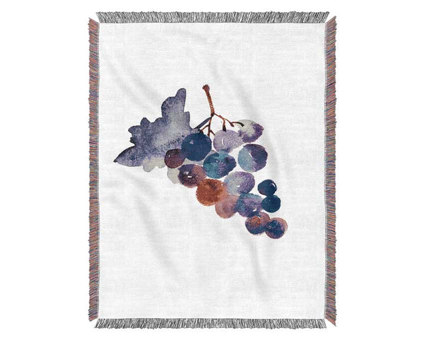 Wine Grapes Woven Blanket