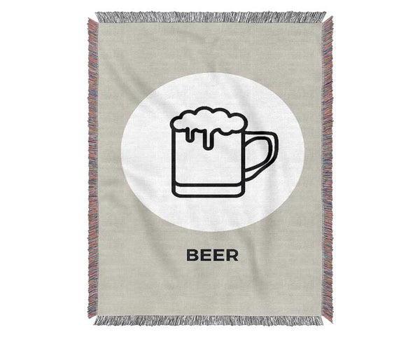Beer Time 5 Woven Blanket