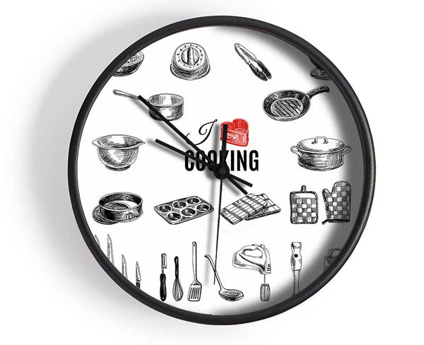 I Love Cooking 8 Clock - Wallart-Direct UK
