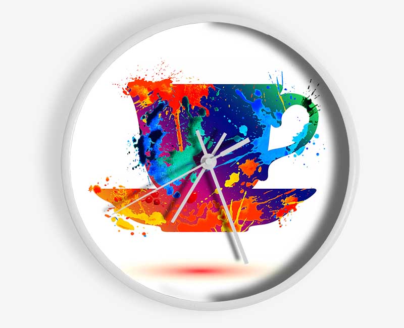 Tea Time Splash Clock - Wallart-Direct UK