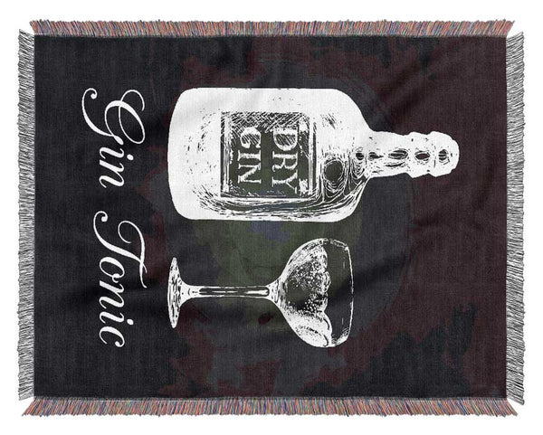 Gin And Tonic Over Ice 3 Woven Blanket