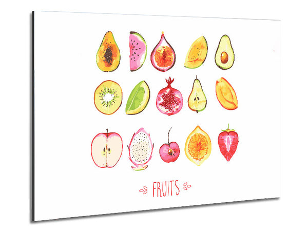 Selection Of Fruits 1 Metal Print
