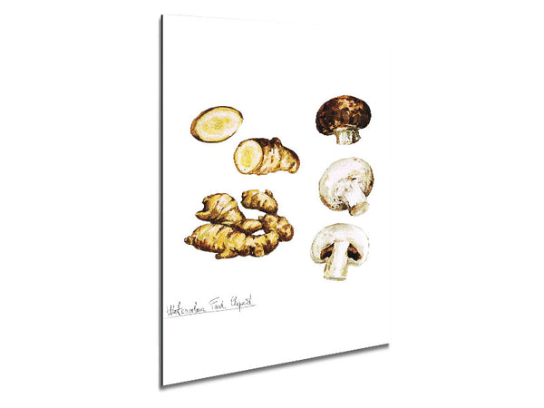 Pilze und Ingwer