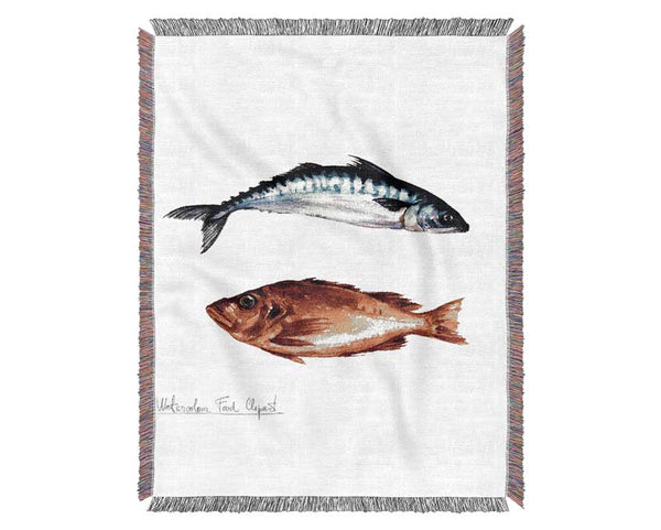 Fish Supper 2 Woven Blanket