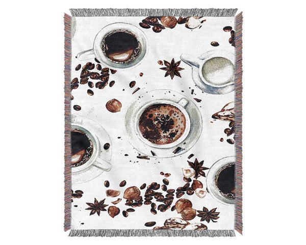 Coffee Spices Woven Blanket
