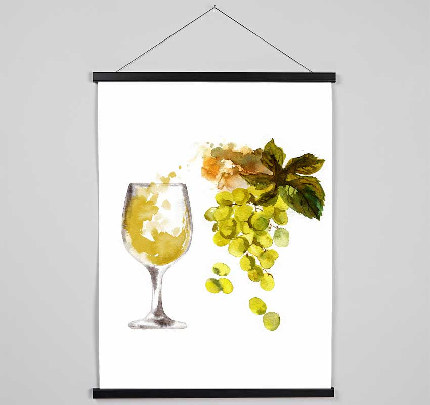 White Wine Straight From The Grape Hanging Poster - Wallart-Direct UK