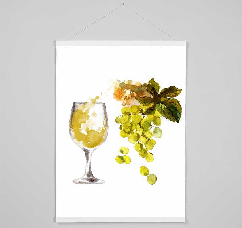 White Wine Straight From The Grape Hanging Poster - Wallart-Direct UK