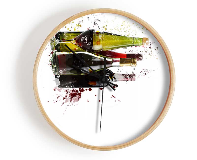 Wine Selection Clock - Wallart-Direct UK