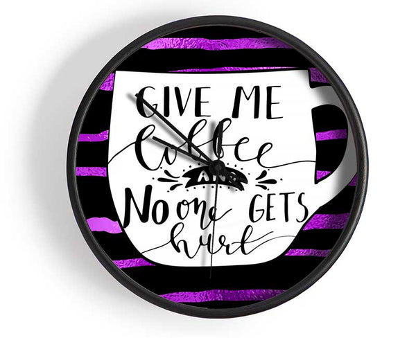 Give Me Coffee Clock - Wallart-Direct UK