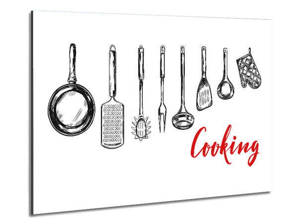 Utensils 4 Metal Print