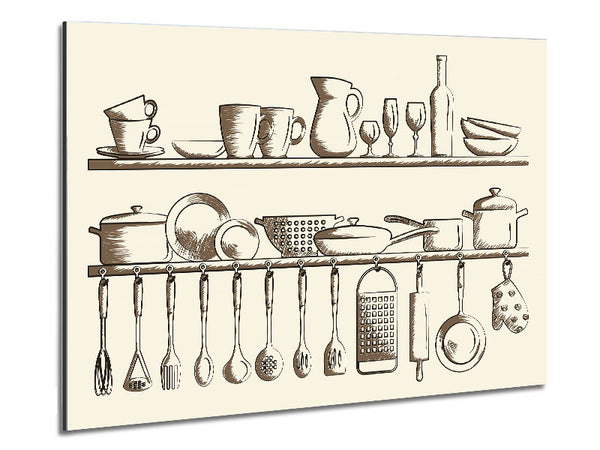 Utensils 6 Metal Print