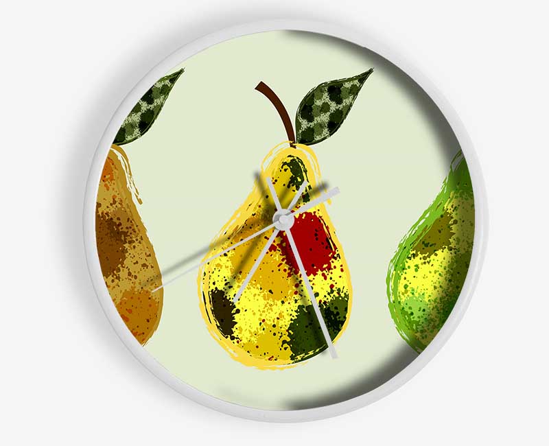 Trio Of Pears Clock - Wallart-Direct UK