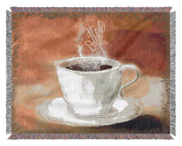 Coffee Steam Woven Blanket