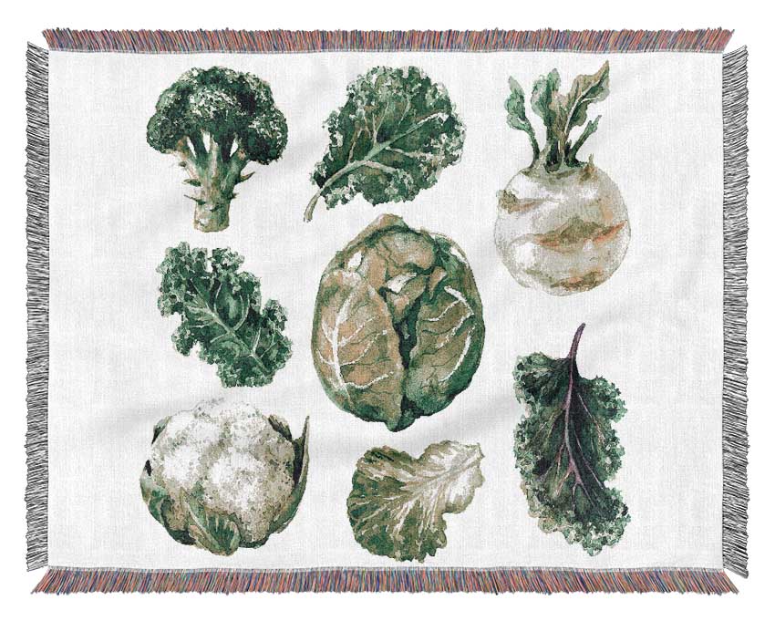Vegetable Selection 3 Woven Blanket