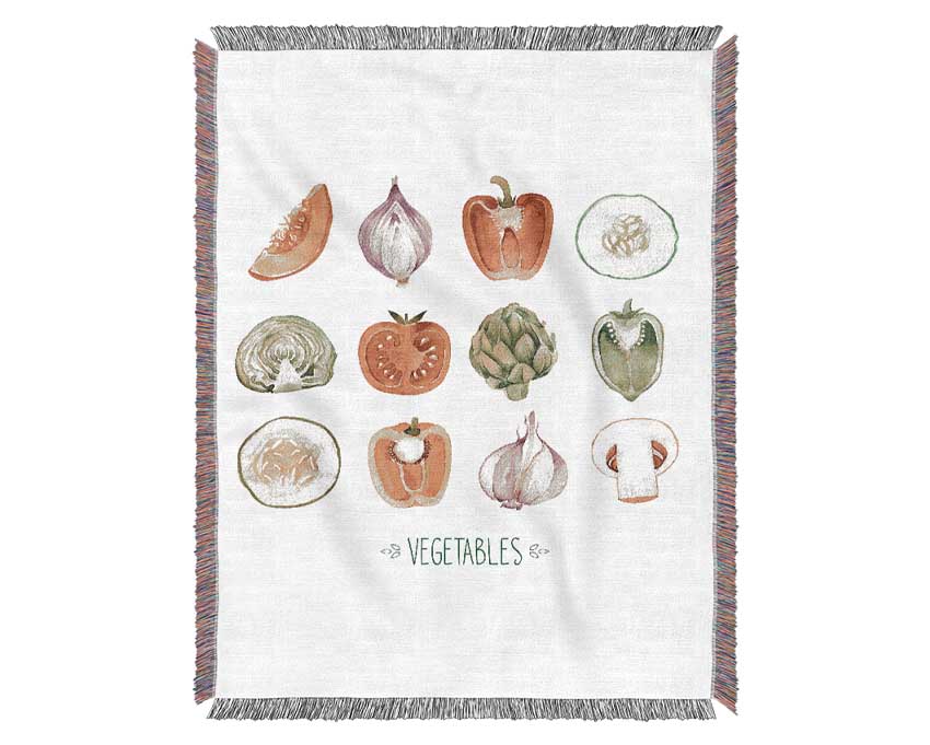 Vegetable Selection 1 Woven Blanket