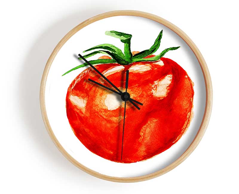 Single Tomato Clock - Wallart-Direct UK