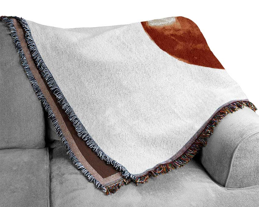 Single Tomato Woven Blanket