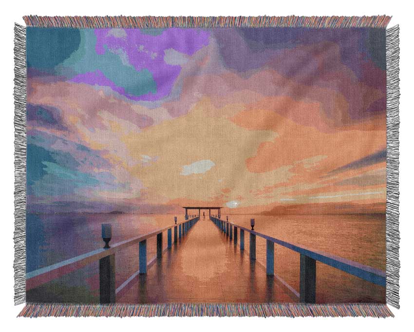 The Perfect Sunset Woven Blanket