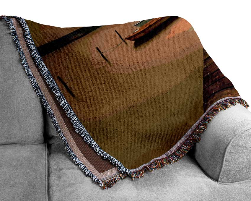 Golden Beauty Woven Blanket