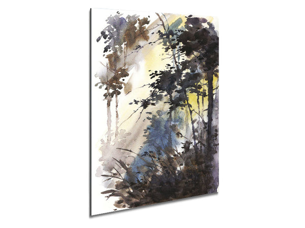 Chocolate Woodland Metal Print