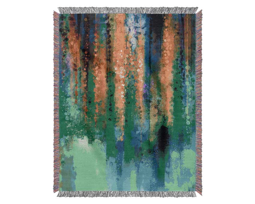 Abstract Willow Tree Woven Blanket