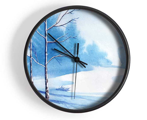 Magical Winter Clock - Wallart-Direct UK