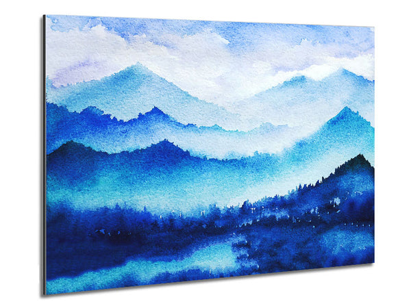 Ice Blue Winter Metal Print
