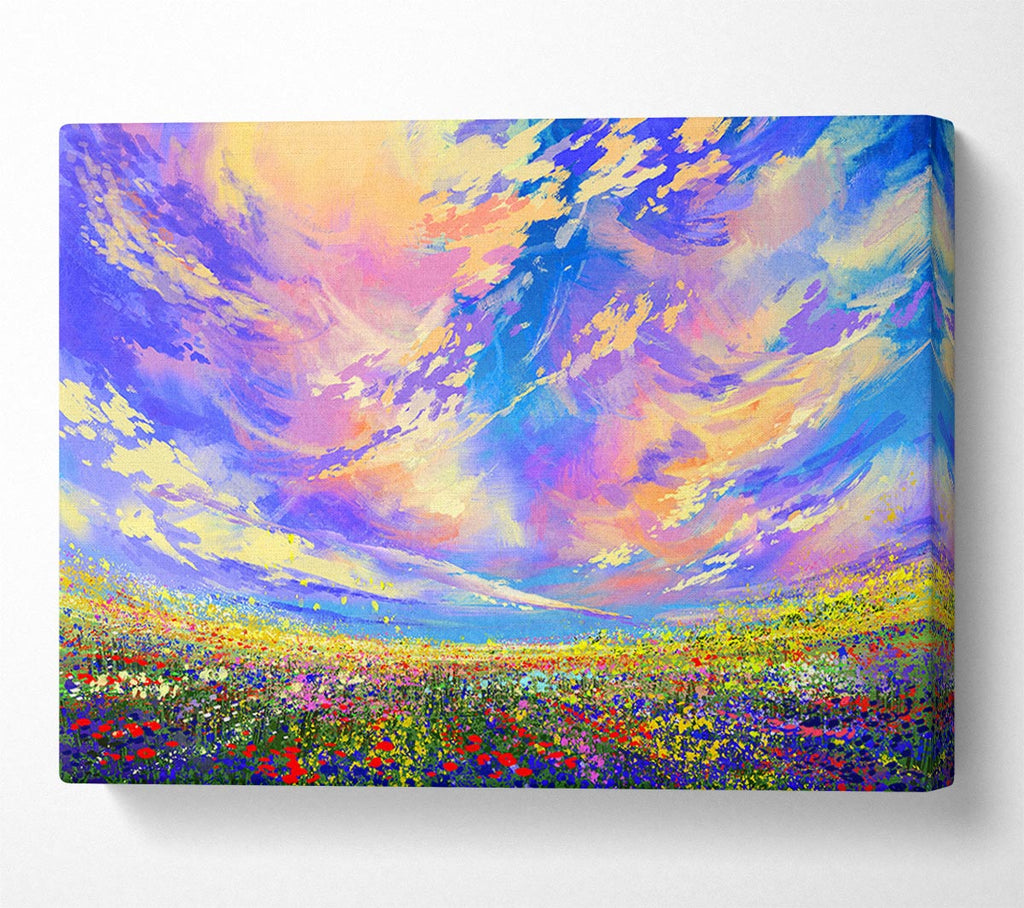 Picture of Rainbow Fields Canvas Print Wall Art