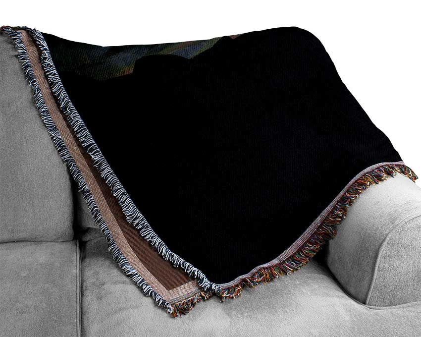 Pink Tree Cliff Top Woven Blanket