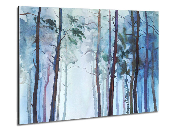 Mist Through The Forest Metal Print