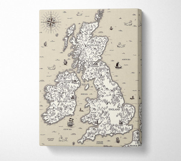 A Canvas Print of Scotland Island England And Wales Canvas Print