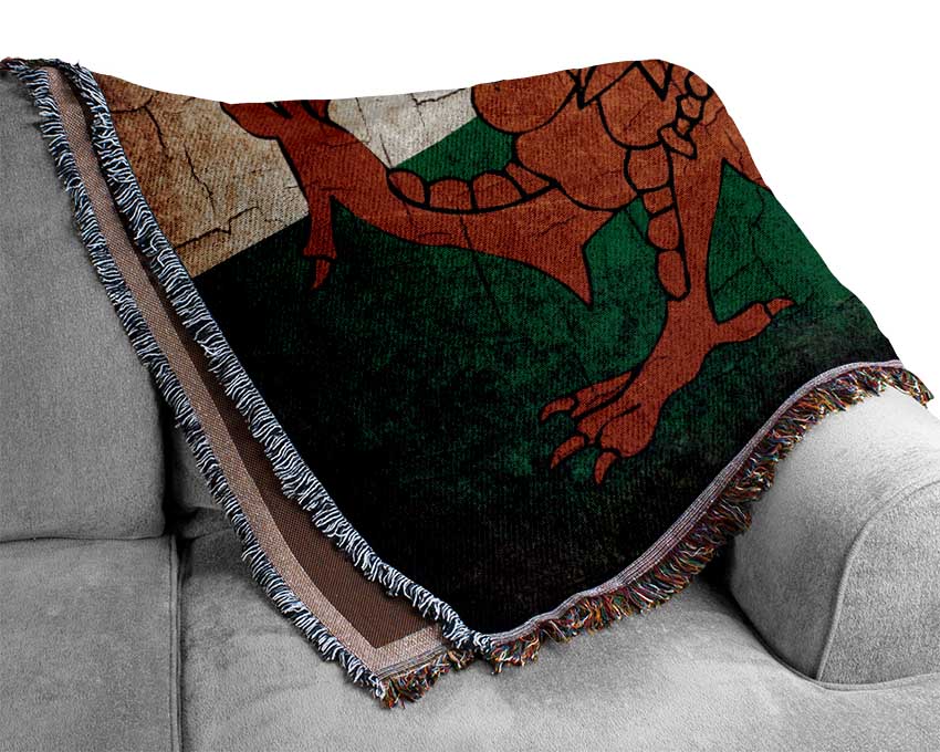 Welsh Dragon 2 Woven Blanket